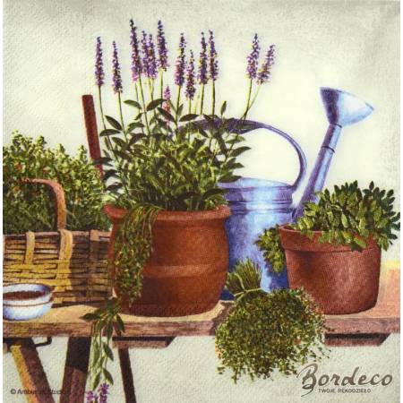 Serwetka do decoupage AMBIENTE lawenda 33x33